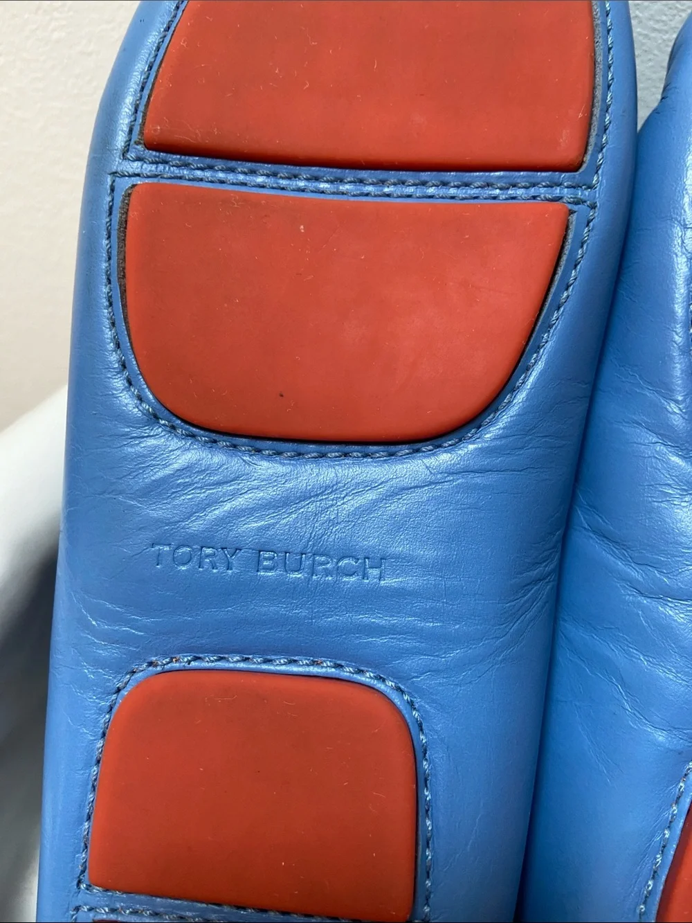 Tory Burch Lowell Driving Loafers in Light Blue